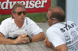 USPA's Larry Bagley discussing baseball with Andy